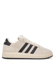 Adidas Sneakersy Grand Court 00S JR5569 Beżowy. Brązowe buty sportowe dziewczęce Adidas, bez wzorów, ze skóry, bez zapięcia. Za 219.99 zł.