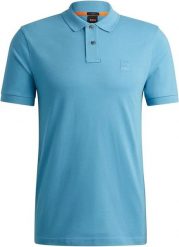 Koszulka polo męska BOSS Passenger Open Blue slim fit niebieska (50507803-486). Niebieskie koszulki polo męskie Boss, m, bez wzorów, sportowe, bez ramiączek. Za 219.00 zł.