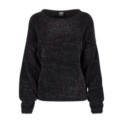 Bluza damska Urban Classic chenille. Czarne bluzy damskie Urban Classics, bez wzorów, bez kaptura. Za 183.45 zł.