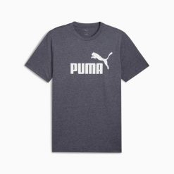 Koszulka męska Puma ESS NO.1 LOGO HEATHER granatowa, rozmiar L. Niebieskie koszulki sportowe męskie Puma, l, bez wzorów, z bawełny, bez kołnierzyka, bez ramiączek. Za 94.48 zł.