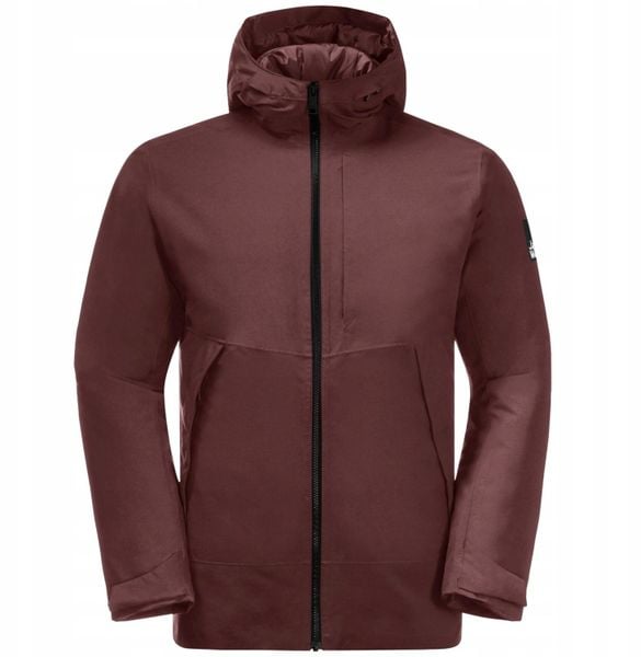 Jack Wolfskin Tempelhof Jkt M 1115491-2185 Bordowe XL. Czerwone kurtki męskie Jack Wolfskin, m, bez wzorów, bez kaptura. Za 442.09 zł.