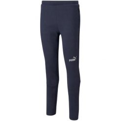 Męskie Spodnie Do Biegania TeamFINAL. Niebieskie spodnie sportowe męskie Puma, m, bez wzorów, z dresówki, do biegania. Za 250.99 zł.