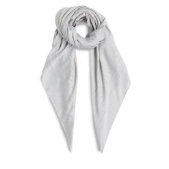 Chusta Calvin Klein. Szare szaliki i chusty damskie Calvin Klein, bez wzorów. Za 269.99 zł.