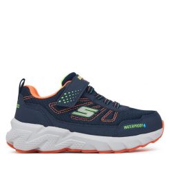 Sneakersy Skechers. Niebieskie trampki i tenisówki chłopięce Skechers, bez wzorów, sportowe, bez zapięcia. Za 249.99 zł.