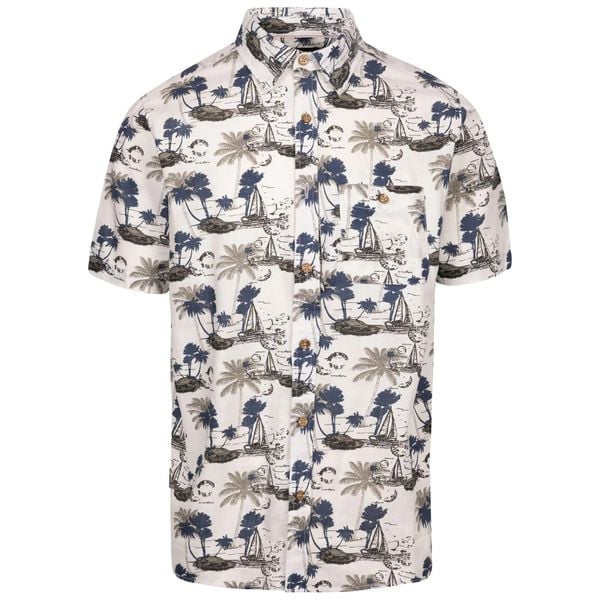 Męska Koszula Casual Z Tkaniny Frantom. Białe koszule męskie Trespass, l, bez wzorów, z bawełny, casualowe, bez kołnierzyka, bez ramiączek. Za 247.99 zł.