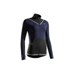 Bluza do biegania KIPRUN WARM damska. Czarne bluzy damskie KALENJI, bez wzorów, z elastanu, bez kaptura. Za 99.99 zł.