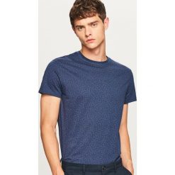 T-shirt we wzory - Granatowy. Niebieskie t-shirty męskie Reserved. W wyprzedaży za 24.99 zł.
