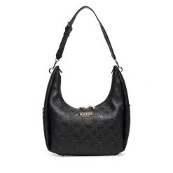Torebka Guess. Czarne torebki do ręki damskie Guess, z aplikacjami, klasyczne, bez dodatków. Za 309.99 zł.