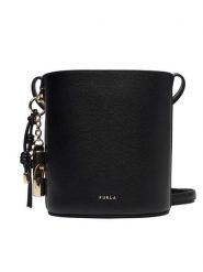 Furla Torebka Roxie Mini WE00859 ARE000 CN O6000 Czarny. Czarne torebki do ręki damskie Furla, bez wzorów, ze skóry, bez dodatków. Za 1,039.00 zł.