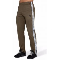 Spodnie dresowe Gorilla Wear Wellington. Zielone spodnie sportowe męskie GORILLA WEAR, s, bez wzorów, z dresówki, na fitness i siłownię. Za 253.65 zł.
