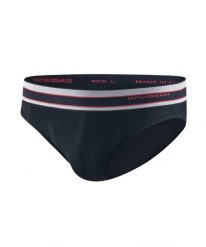 Slipy z wełną merino męskie Brubeck ACTIVE WOOL. Niebieskie slipki męskie Brubeck, m, bez wzorów, z poliamidu. Za 84.99 zł.