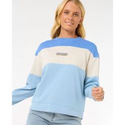 Rip Curl Las Dalias Colourblock Crew - Oatmeal Marle. Brązowe swetry damskie Rip Curl, na zimę, bez wzorów, bez kołnierzyka, bez ramiączek, bez kaptura. Za 244.80 zł.