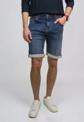 Męskie Szorty Mustang Style Chicago Shorts Z Denim Blue 1016978 5000 682. Niebieskie szorty męskie Mustang, m, bez wzorów, z denimu. Za 149.99 zł.