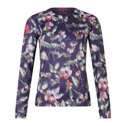 Damski jersey z długim rękawem Endura Floral Ltd. Fioletowe obuwie sportowe damskie ENDURA, bez wzorów, z jersey, rowerowe. Za 256.99 zł.
