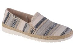 Buty do chodzenia damskie, Skechers Flexpadrille 3.0 - Serene Lines. Brązowe obuwie sportowe damskie Skechers, bez wzorów, z materiału, trekkingowe. Za 199.99 zł.