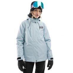 Kurtka snowboardowa damska W4-W Pole. Niebieskie kurtki damskie SIROKO, bez wzorów, bez kaptura, narciarskie. W wyprzedaży za 441.95 zł.