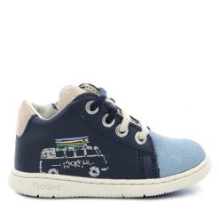 Sneakersy Kickers. Niebieskie trampki i tenisówki chłopięce Kickers, bez wzorów, bez zapięcia. Za 249.99 zł.