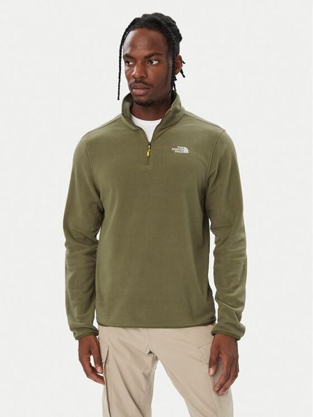 The North Face Polar Glacier NF0A8D0Q Khaki Regular Fit. Brązowe bluzy męskie The North Face, m, bez wzorów, z polaru, bez kaptura. Za 299.99 zł.
