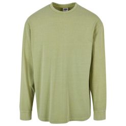 Męska Bluzka Z Długim Rękawem Acid Wash Heavyweight Boxy. Zielone bluzki z długim rękawem męskie Urban Classics, l, bez wzorów, bez kołnierzyka. Za 137.99 zł.