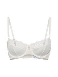 Calvin Klein Biustonosz na fiszbinach Kobiety Sztuczne włókno biały, 75B. Białe biustonosze Calvin Klein, bez wzorów, z koronki. Za 179.95 zł.