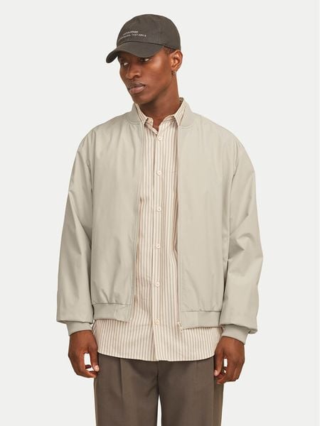 Jack & Jones Kurtka bomber Echarge 12268608 Beżowy Regular Fit. Brązowe kurtki męskie Jack & Jones, m, bez wzorów, z syntetyku, bez kaptura. Za 151.99 zł.
