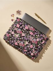 Torba na laptopa z falbanami z motywem kwiatowym - wielobarwny. Torby i plecaki dziecięce Sinsay. Za 25.99 zł.