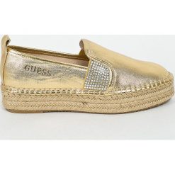 Guess Jeans - Espadryle. Szare espadryle damskie Guess Jeans, z jeansu. W wyprzedaży za 319.90 zł.