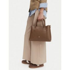 Torebka Beverly Hills Polo Club. Brązowe torebki do ręki damskie Beverly Hills Polo Club, bez wzorów, bez dodatków. Za 229.99 zł.