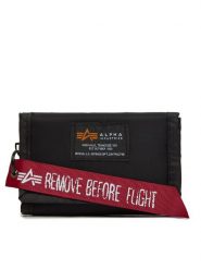 Alpha Industries Portfel Crew Wallet II 146940 03 Czarny. Czarne portfele męskie Alpha Industries, bez wzorów, z materiału. Za 97.99 zł.