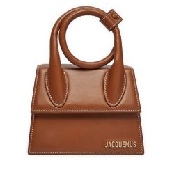Torebka JACQUEMUS. Brązowe torebki do ręki damskie JACQUEMUS, bez wzorów, klasyczne, bez dodatków. Za 3,329.00 zł.