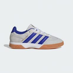 Buty Spezialist Indoor. Białe buty sportowe męskie Adidas, bez zapięcia, do biegania. Za 324.50 zł.