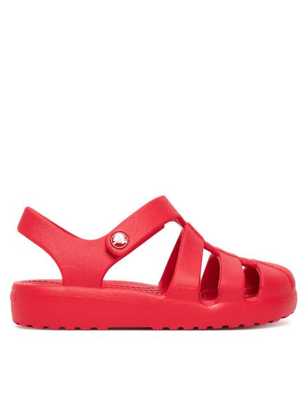 Crocs Sandały Kids' Classic Fisherman Sandal 210625 Czerwony. Czerwone sandały chłopięce Crocs, z tworzywa sztucznego, bez zapięcia. Za 128.99 zł.