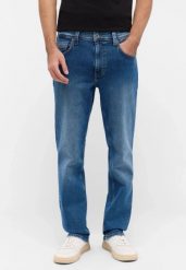 Męskie Spodnie Jeansowe Mustang Style Washington Straight Denim Blue 1016335 5000 582. Niebieskie spodnie materiałowe męskie Mustang, l, bez wzorów, z denimu. Za 219.99 zł.