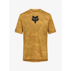 Koszulka rowerowa męska Fox Ranger Tru Dri SS Jersey. Brązowe buty sportowe męskie FOX, m, bez wzorów, z jersey, bez kołnierzyka, bez ramiączek, rowerowe. Za 269.49 zł.