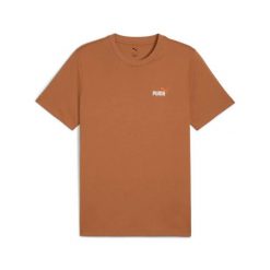 Koszulka na co dzień Męska Puma T-Shirt Bawełniana Sportowa. Brązowe buty sportowe męskie Puma, z bawełny, bez zapięcia, na fitness i siłownię. Za 109.00 zł.