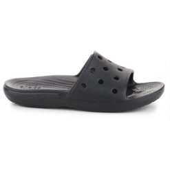 Klapki Crocs Classic Slide Black 206121-001 czarne. Czarne klapki męskie z materiału. Za 239.37 zł.