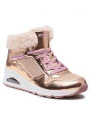 Skechers Sneakersy Uno Cozy On Air 310518L/RSGD Złoty. Żółte buty sportowe dziewczęce Skechers, bez wzorów, z materiału, bez zapięcia. Za 219.99 zł.