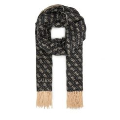 Szalik Guess. Czarne szaliki i chusty damskie Guess, z aplikacjami. Za 239.99 zł.
