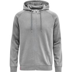 Bluza z kapturem i zamkiem błyskawicznym Hummel Red Classic. Szare bluzy męskie Hummel, m, bez wzorów, z bawełny, z kapturem. Za 212.50 zł.