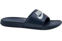 Klapki na basen męskie, Benassi JDI. Niebieskie klapki męskie Nike, z materiału, sportowe. Za 119.99 zł.