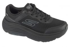 Buty do biegania damskie, Max Cushioning Endeavour. Czarne obuwie sportowe damskie Skechers, bez wzorów, z materiału, do biegania. Za 359.99 zł.