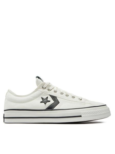 Converse Trampki Star Player 76 Premium Canvas A01608C Biały. Białe trampki i tenisówki damskie Converse, bez wzorów, z materiału, retro, bez zapięcia. Za 288.99 zł.
