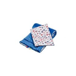Pościel minky kocyk poduszka 75x100 kołderka bałtyk. Szare kocyki dla dzieci Bocianland, z bawełny. Za 47.99 zł.
