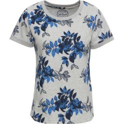 Shirt z bawełny z nadrukiem, krótki rękaw bonprix jasnoszary melanż z nadrukiem. Szare bluzki damskie bonprix, bez wzorów, z bawełny, bez kołnierzyka. Za 54.99 zł.