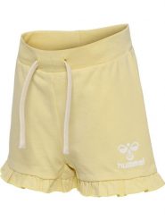 Szorty z falbanką dla dziewczynki Hummel Dream. Brązowe spodenki dla dziewczynek Hummel, na lato, bez wzorów, z bawełny, eleganckie, z standardowym stanem. Za 116.50 zł.