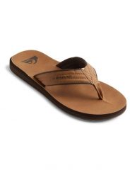 Sandały dla Mężczyzn CARVER NUBUCK Beżowy. Brązowe sandały męskie Quiksilver, z dżerseju, bez zapięcia. Za 153.70 zł.