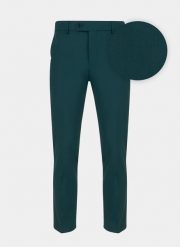PAKO LORENTE – Zielone spodnie garniturowe P22SF-6G-017-Z-S. Zielone eleganckie spodnie męskie Pako Lorente, s, bez wzorów, z wełny. Za 149.99 zł.
