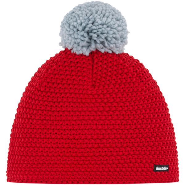 Czapka Eisbar Jamie Pompon MÜ. Czerwone czapki i kapelusze męskie Eisbar, na zimę, bez wzorów, z polaru, eleganckie. Za 229.90 zł.