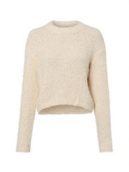 Noisy May Damski sweter z dzianiny - NMSassy Kobiety beżowy, L. Brązowe swetry damskie Noisy may, l, bez wzorów, z dzianiny, eleganckie, bez kołnierzyka, bez ramiączek, bez kaptura. Za 199.95 zł.