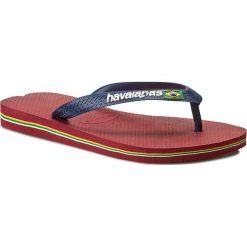 Japonki HAVAIANAS - Brasil Logo 41108501440 Red. Niebieskie klapki męskie Havaianas, z materiału. Za 99.00 zł.